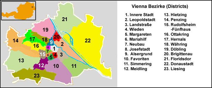 Viyana Bölgeleri