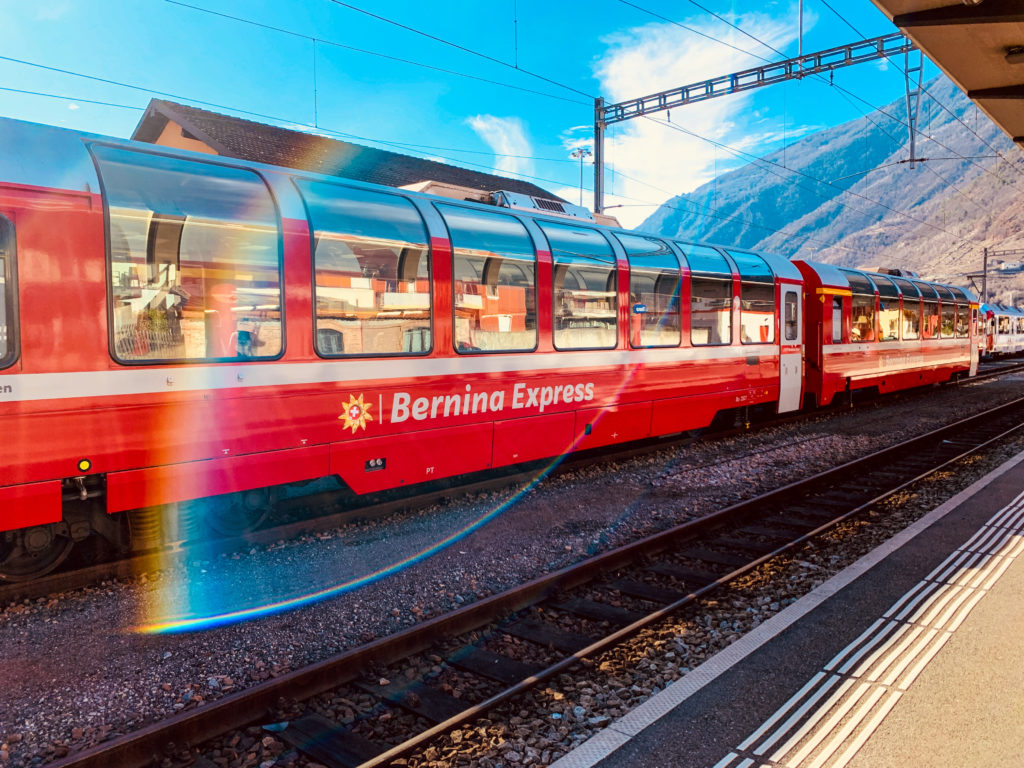 Bernina Express'in panoramik camları